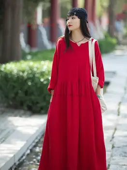 2023 hagyományos kínai hanfu nemzeti etnikai ruha pamut ágynemű qipao ruha keleti meditáció zen ruha feminino streetwear