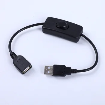 30cm USB-Kábel segítségével Kapcsoljuk be/KI A Kábel Hosszabbító Kapcsoló USB Lámpa USB Ventilátor, Tápegység Vonal, Tartós MELEG ELADÓ Adapter