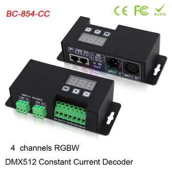350mA 700 ma CC DMX512 Dekóder 12V-48V 3-digitális-kijelző mutatja DMX cím, 4 CSATORNA, DMX512/1990 jel, hogy a PWM Dimmer Vezérlő RGBW