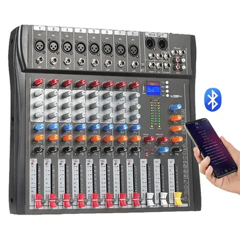 8-Csatornás Professzionális Audio Keverő DJ Színpadon Konzol Digitális Hang Berendezések Fader Vezérlő Számítógép CT 8 Audio Interface