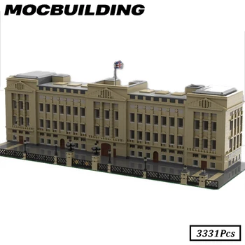 A Buckingham-Palota Házban Modell Híres Világ Építészeti Moduláris Építési Blokk Tégla MOC Építési Gyerek Játékok Ajándék Szett