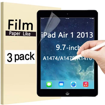 A papír, Mint a Fólia Apple iPad Air 9.7 2013 (Levegő 1) A1474 A1475 A1476 Anti-Semmiből Matt PET képernyővédő fólia Tabletta Film
