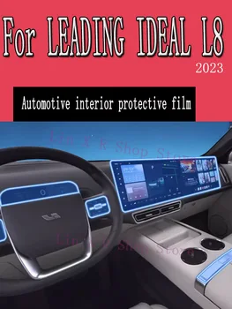 A VEZETŐ IDEÁLIS L8 2023 Autóipari Belső Képernyő Védő Fólia TPU Anti-Semmiből Sebességváltó Panel Műszerfal Navigációs Matrica