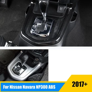 ABS Műanyag Nissan Navara NP300 2017 2018 2019 Tartozékok Autó Stílus Autó Felszerelés shift gomb keret panel, Dekorációs Fedél Berendezés