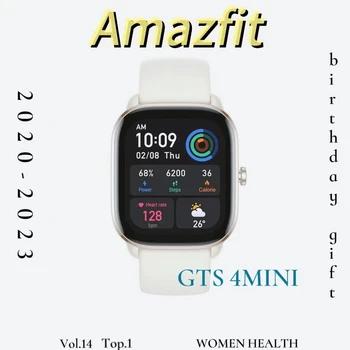 Amazfit GTS 4 MINI Smartwatch A Nők Születésnapi Ajándék 120+ Sport Mód 1.65