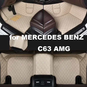 Autohome Autó Szőnyeg A MERCEDES-BENZ C63 AMG 2008-2018 Év Továbbfejlesztett Változata Láb Coche Tartozékok Szőnyegek
