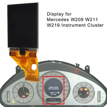 Autó Nyomtávú Klaszter LCD Kijelző Műszer Pixel A Mercedes E-Osztály E320 E350 E500 E55 E63 W209 W211 W219