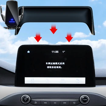 Autós Telefon Tartó Ford Focus 2019 2020 8.0 Hüvelykes Képernyő Rögzített Navigációs Konzol Vezeték Nélküli Töltés Gravitáció, Autó Tartozékok