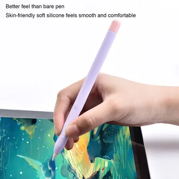 Az Apple Ceruza, 2 Generációs Pen Ujja Stylus Toll Ujja Dupla színillesztés Szilikon Védő Ujjú Lila