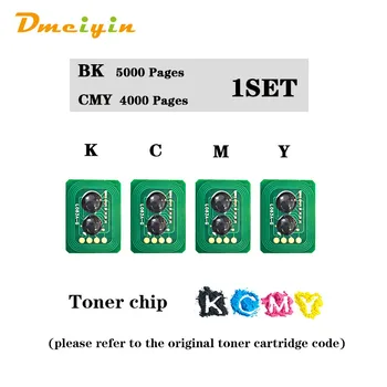 az OKI C6050/C6000 MINKET Verzió 5K/4K Oldal Toner Chip BK C M Y Szín