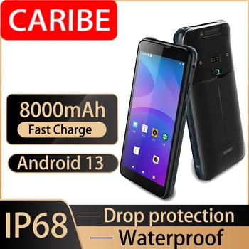 CARIBE PL-60L Android 10 Kézi Terminál Szkennelés 1D 2D Kód, Valamint az RFID Olvasó, Vonalkód olvasó PDA