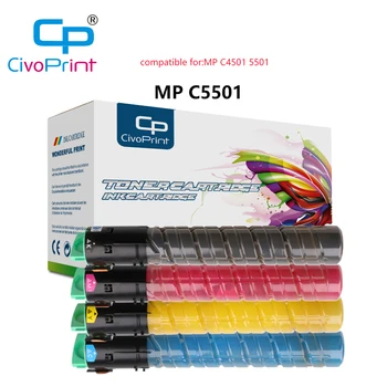 civoprint Kompatibilis MP C5501 C4501 mpc5501 mpc4501 fénymásoló Toner Cartridge A Ricoh MP C4501 5501 nyomtató