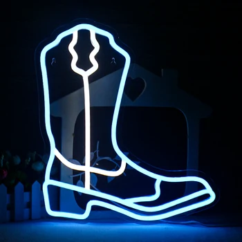 Cowboy Csizma Neon Fény Jel LED Neon Sign Fal Dekoráció USB Játék Szoba, Nappali, Fél, Bár Boltban a Karácsonyi Ajándékot
