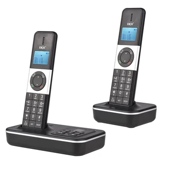 D1002 TAM-D 2-Készülék, Vezeték nélküli Telefon, Üzenetrögzítő, Hívófél-AZONOSÍTÓ/a hívásvárakoztatás 1.6 inch LCD Támogatás 16 Nyelven