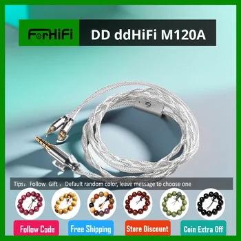 DD ddHiFi M120A 3,5 mm-es Fülhallgató Kábelt MMCX / 2-Pin-0.78-Csatlakozó, Támogatja a CTIA Szabvány-line Ellenőrzések, valamint Mikrofon