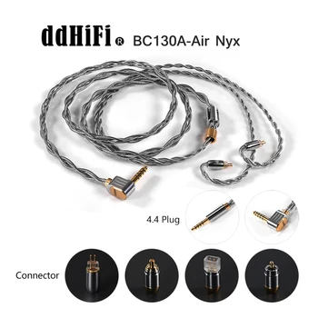 DDHiFi BC130A (Levegő Nyx) Ezüst Fülhallgató Frissítés Kábel Árnyékoló Réteg, a Támogatás Testre Csatlakozó, Csatlakozó, Hossz