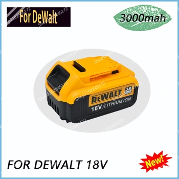 DeWalt 18V 3.0 Ah 100% eredeti újratölthető elektromos szerszám akkumulátor , LED-es lítium-ion csere, DCB205DCB204-2DCB206