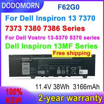 DODOMORN 100% Új F62G0 Kiváló Minőségű Laptop Akkumulátor Dell Inspiron 13 5370 7370 7373 Vostro 5370 RPJC3 Gyors Szállítás Raktáron