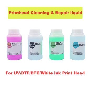 EGY Fehér festék Tisztító Folyadék Nyomtatófej Tisztító Folyadék Készlet Epson G5 Kyocera I3200 nyomtatófej Javítás Textil UV Sovlent