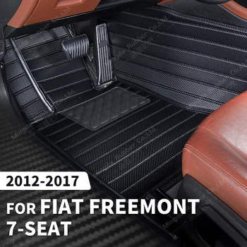 Egyéni Szénszálas stílus Szőnyegek A Fiat Freemont 7-Ülés 2012-2017 16 15 14 13 Méteres Szőnyeg Fedél Automatikus Belső Kiegészítők