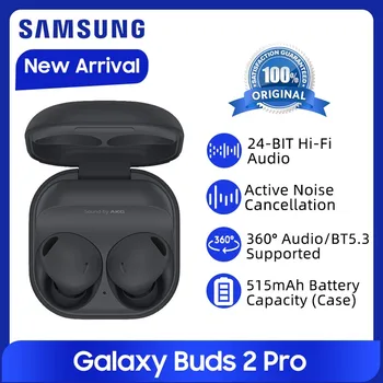 Eredeti Samsung Galaxy Rügyek 2 Pro TWS Fülhallgató Bluetooth Aktív zajszűrő Vezeték nélküli Fülhallgató HiFi Hangot Galaxy S22