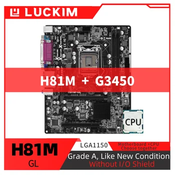 Felújított H81M-GL Alaplap LGA1150 G3450 Meghatározott Kit Processzor