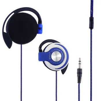Fülhallgató Univerzális 3,5 mm-es Csatlakozó Vezetékes Klip Fül Sport Fülhallgató Nehéz Basszus Fejhallgató Zene Sisak Telefon Fülhallgatót A Telefon PC