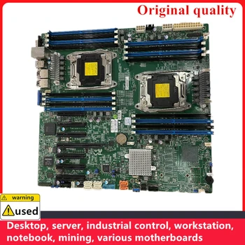 Használt Supermicro X10DRH-én Alaplapok C612 LGA 2011-3 V3 DDR4 ECC 1T Szerver, munkaállomás Alaplap PCI-E3.0 SATA3 USB3.0