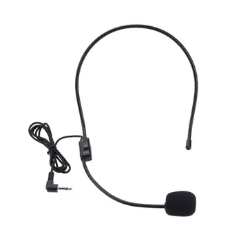 Hordozható Fejét szerelt Headset Vezetékes Mikrofon, 3,5 mm-es Csatlakozó Útmutató Előadás, Beszéd, Fülhallgató Mikrofon Tanári Értekezlet