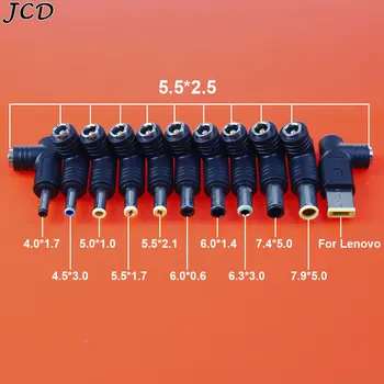 JCD 240W DC 5.5*2.5 Női DC 4.0*1.7 4.5*3.0 5.0 5.5*1.7 7.4 7.9 mm HP Lenovo Férfi Könyök Adapter Converte