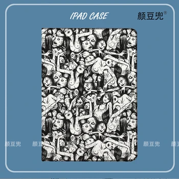 Junji Ito Anime Fujiang ipad Esetben Az iPad 4 5 10.9 Mini 5 6 2020 pro 11in IPad 1 2 9.7 Tabletta tolltartó