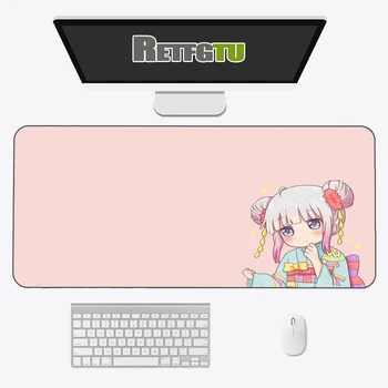 Kanna Aranyos Egér Pad Anime Nagy Mousepad Gamer Számítógép Kawaii Billentyűzetek Rózsaszín Táblázat Mat Kawaii Íróasztal Tini Lányok Hálószoba
