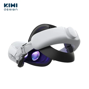 KIWI design 6400mAh Akkumulátor Fej Heveder Az Oculus Quest 2 Tartozékok Teljesítmény Tartós Kiváló Komfort Pánt Meta Quest 2 VR