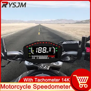 LCD Moto RPM Fordulatszámmérő Sebességmérő a Sebességet Mérő Tacho Mérő Digitális kilométer-Számláló Műszer Érzékelő GPS Antennát Állítsa be a Motoros