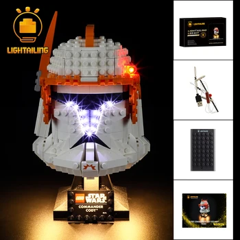 LIGHTAILING LED Készlet 75350 Klón Parancsnok Cod Sisak építőkövei Set (NEM Tartalmazza a Modell) Játékok
