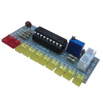 LM3915 Audio Level Indikátor Diy Készlet 10 Led Hang Audio Spectrum Analyzer szintjelző Kit Electoronics