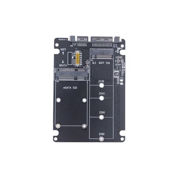 M. 2 Solid-State SSD Sata3 Ngff Msata, hogy Soros Adapter Kártya Dual-Használata 2-In-1 Kapcsoló