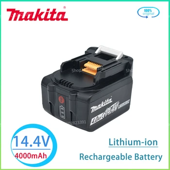 Makita 14.4 V-os Újratölthető Lítium-ion Akkumulátor 4.0 AH LED a BL1430 BL1415 BL1440 196875-4 194558-0 195444-8