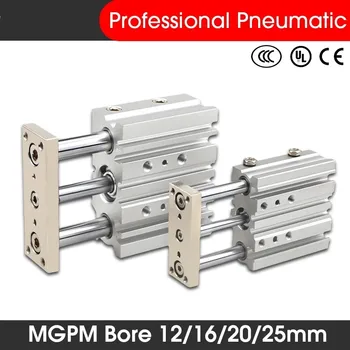MGPM SMC Típus Pneumatikus Kompakt Útmutató Henger MGPM12 MGPM16 MGPM20 MGPM25 Stroke 10/20/30/40/50/75/100/125/150/200MM