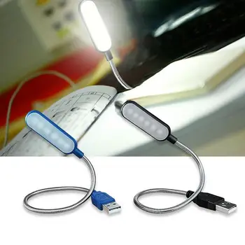 Mini Hordozható Laptop USB LED Többcélú szemvédő Asztal Íróasztal Meleg Fény Lámpa Teljesítmény Bank PC Laptop Könyv Reade