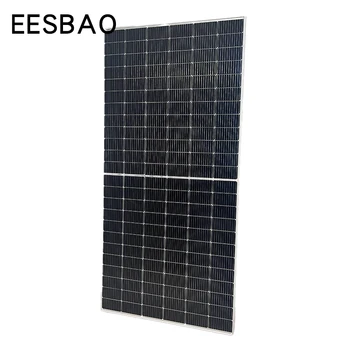 Minőségbiztosítási 450W vízálló napelem, hatékony, nagy méretű fekete 650Ww monokristályos szilícium panel