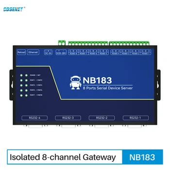Modbus Gateway RS485/232, hogy RJ45 Ethernet Transzparens Átviteli Út 8 Soros Szerver CDSENET NB183 TCP UDP MQTT HTTP Watchdog