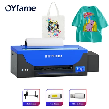 OYfame impresora-e A3 E L1800 Transzfer Nyomtató Közvetlenül Film dtfPrint póló nyomtatás gép A3 jeans kapucnis felső ruha