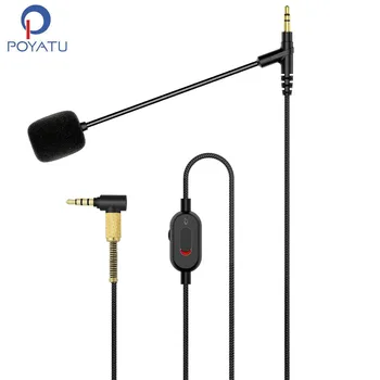 POYATU 3,5 mm-es Férfi Bumm Kábel Philips SHP9600 SHP 9600 Audio Játék ClearSpeak Univerzális Kábel Gémes Mikrofon Kábelek
