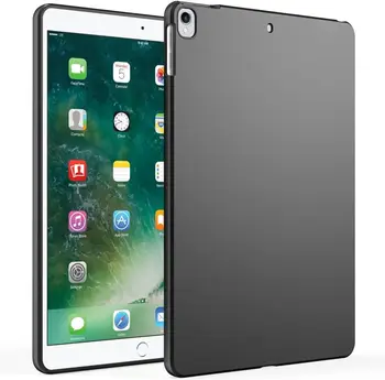 Puha tok iPad készülékhez (2019) 10.5 hüvelyk air3 A2153 A2123 A2154 A2152 Rugalmas Szilikon TPU Fekete hátlap Védő Héj