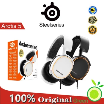 SteelSeries Arctis 5 Vezetékes Headworn Játék Fülhallgató zajcsökkentés RGB Phantom USB