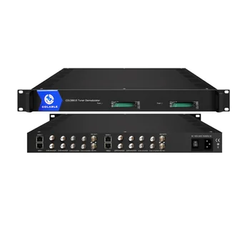 Szakmai Dekóder 8 Tuner DVB-S2 ISDB-T DVB-C bemenet ASI IP Multiplexer CAM Ci Slot áll rendelkezésre RF Demodulátor COL5881E