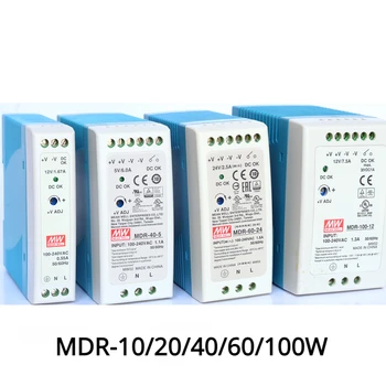 Sínre szerelhető kapcsoló a tápegység MDR-10 20 40 60 100W-5 12 24V kimenet ipari DIN sín