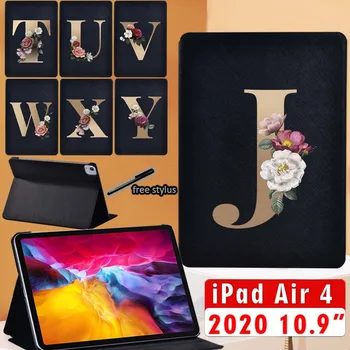 Tok Apple IPad 4 10.9 hüvelyk 2020 Arany Betűkkel PU Bőr Tablet Állvány Védő Héj Folio Cover
