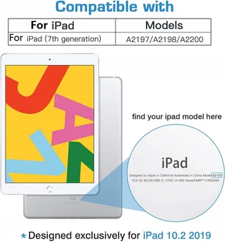 Tok iPad 7. Generációs A2197 A2198 A2200 Kiváló Minőségű Bőr Fundas Okos Flip Tabletta Esetben coque közelében Ipad 10.2 Inch